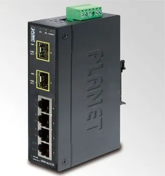 Switch ISW-621TF, 4x 10/100Base-TX+ 2x 100FX SFP, DIN, IP30, -40 až 75 st.C
