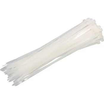 Stahovací páska XTline Vázací pásky 7,6 x 400 mm 50 ks bílé