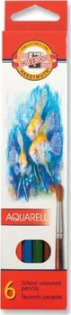 Pastelka KOH-I-NOOR Akvarelové pastelové tužky 6 ks