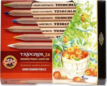 Pastelka Umělecké trojhranné pastelové tužky KOH-I-NOOR TRIOCOLOR 24ks - přírodní