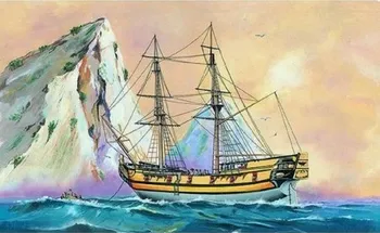 Plastikový model Model Black Falcon Pirátská loď 24,7x27,6cm v krabici 34x19x5,5cm