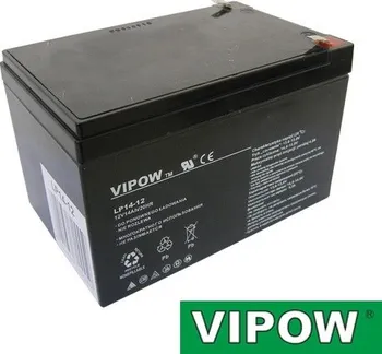 Trakční baterie Baterie olověná 12V/14Ah VIPOW bezúdržbový akumulátor
