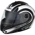 Helma na motorku Nenki NK - 822 černá/bílá
