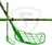 Zone Piraya San Slime Green, 55cm (=65 cm) levá kulatá (levá ruka dole)