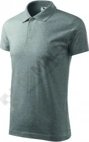 Pánské tričko Polokošile Single J.180 - tmavě šedý melír, velikost M