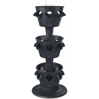 Květináč Lechuza Cascada Color 3 patra 124 cm šedý