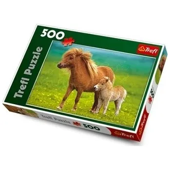 Puzzle Trefl Mini pony na louce 500 dílků