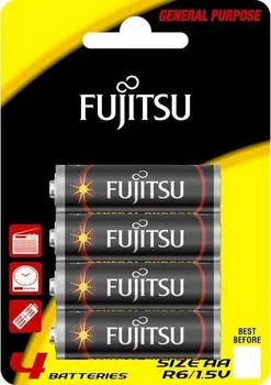 Článková baterie Fujitsu zinková baterie R06/AA, blistr 4ks