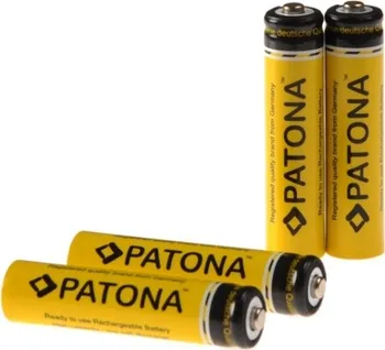 Článková baterie Baterie PATONA nabíjecí AAA 900mAh 4ks