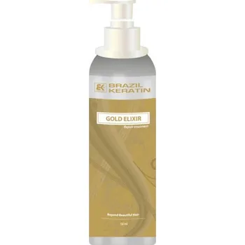 Vlasová regenerace Brazil Keratin Gold Elixir Repair Treatment 50 ml