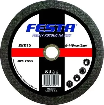 Řezný kotouč Festa 22225 125 mm
