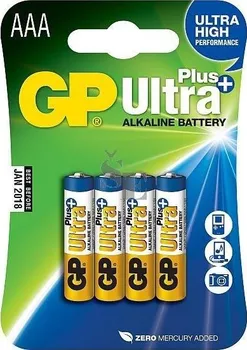 Článková baterie GP AAA Ultra Plus, alkalická - 4 ks