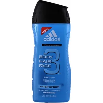 Sprchový gel Adidas 3 After Sport 3v1 sprchový gel 250 ml