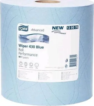 Průmyslová papírová utěrka Tork Advanced 430 velká modrá role