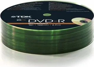 TDK DVD+R 16x Shrink Wrap spindl 10 pack