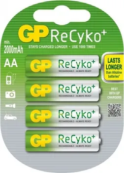 Článková baterie Nabíjecí baterie GP AA Recyko+ 4ks