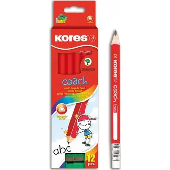 Grafitová tužka KORES grafitové tužky Coach JUMBO 12ks