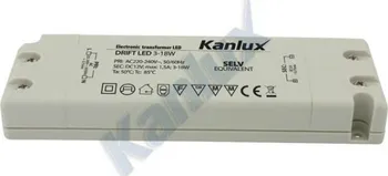 Transformátor Elektronický napěťový transformátor Kanlux DRIFT LED 18W