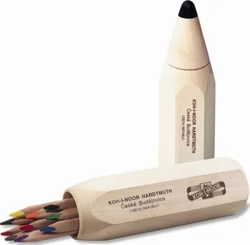 Pastelka Umělecké pastelové tužky KOH-I-NOOR TRIOCOLOR ve velké dřevěné pastelce 10ks
