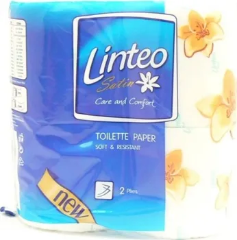 Toaletní papír LINTEO satin toaletní papír (4x23m) 2-vrstvý bílý