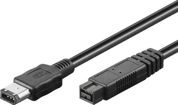 datový kabel PremiumCord FireWire 800 kabel, 1394B 9pin-6pin, 3m