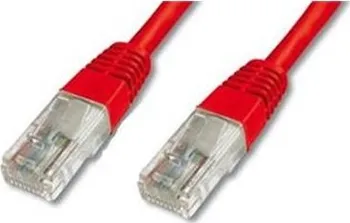 Síťový kabel PremiumCord Patch kabel UTP RJ45-RJ45 level 5e 7m červená