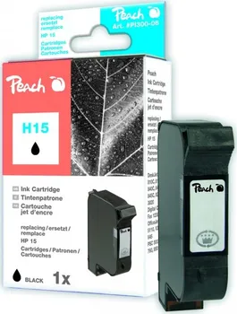 Inkoust Peach C6615D, No.15 kompatibilní černý PI300-06 pro HP Deskjet 840 (950str./5%, 44ml) 00310777