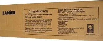 Toner Lanier T-6716, 6718, 7216, 7316, černý, 1x200g, originál