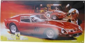 Plechová cedule Smaltované cedule 60 x 30 cm, Ferrari 250 GTO