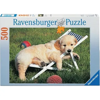 Puzzle Ravensburger Zlatý Retriver 500 dílků