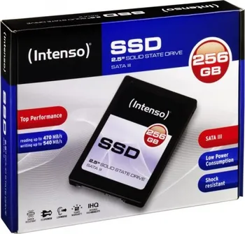SSD disk Intenso Interní disk SSD 256GB Sata III, 2,5'' TOP (read:470MB/s; write:540MB)