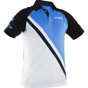 Triko Salming Performance, bílé / modré / černé L