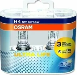 Autožárovka Osram Ultra Life H4 60/55W P43t 2ks