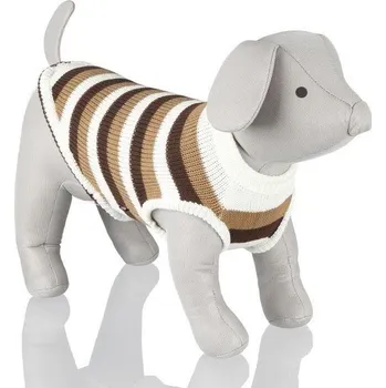 Trixie T-Coat Hamilton svetr L 55 cm hnědý/bílý