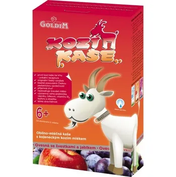 Kozí kaše ovesná se švestkami a jablkem 225g Dětská kaše Kozí kaše ovesná se švestkami a jablkem 225g