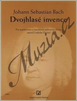 Bach Johann Sebastian | Dvouhlasé invence pro 2 zobcové flétny | Noty