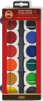 Vodová barva Umělecké vodové barvy krycí v pánvičkách KOH-I-NOOR 12+1