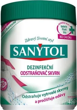 Odstraňovač skvrn Sanytol Dezinfekční odstraňovač skvrn 450 g 