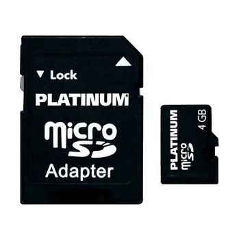 Paměťová karta Platinum 4GB Micro SDHC Card Class 6 1x adapter
