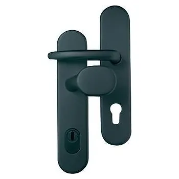 Dveřní kování M&T Sicura TiN-K madlo/klika R 72 mm bezpečnostní kování