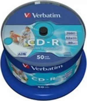 Verbatim CD-R DLP 700MB/80min 52x printable 50-cake