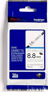 Pásek do tiskárny HSe-221 - bužírka bílá/černý tisk (9 mm) 