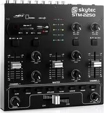 Mixážní pult Skytec STM 2250, USB SD MP3 FX, 4 kanálový mixér