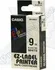 Pásek do tiskárny Páska do tiskárny štítků Casio XR-9WE1 9mm černý tisk/bílý podklad