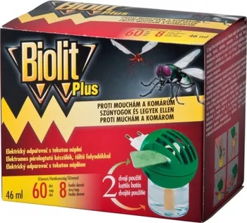 Biolit Elektrický odpařovač proti komárům a mouchám Citronella strojek 30 nocí + náplň 31 ml