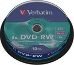 Verbatim DVD-RW 4x 4.7Gb 10 ks