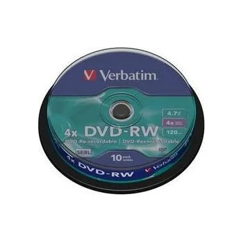 Optické médium Verbatim DVD-RW 4x 4.7Gb 10 ks