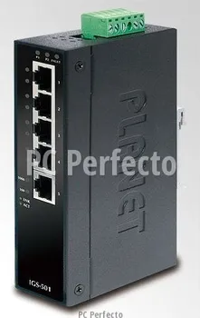 Switch IGS-801T, 8x 1000Base-T, DIN, IP30, rozšířený teplotní rozsah -40 až +75 st.C, ESD+EFT do 6kV