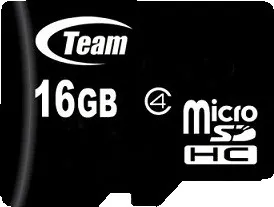 Paměťová karta TEAM 16 GB micro SDHC Class 4 bez adaptéru