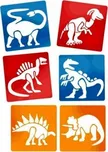 Kreslící šablony 6 ks - Dinosauři 145…